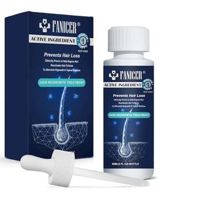 60ML Sérum Croissance des Cheveux, Sérum Anti-Chute Cheveux Clairsemés, Essence de Croissance des pour Hommes et Femmes, Favorise la Pousse et Ralentit la Chute