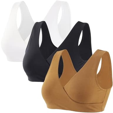 ZUMIY Soutien-Gorge d'Allaitement Sans Couture pour la Grossesse et l'Allaitement, Sans Fil Confortable pour Dormir