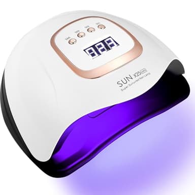 JOFLVA Lampe UV LED Ongles Gel, 380W Professionnel Sèche Ongles Automatique, Séchage Rapide, 81 LED Lampe, Grand LCD Ecran, 4 Minuteries 10s/30s/60s/99s pour Vernis Semi Permanent, Gel et Vernis