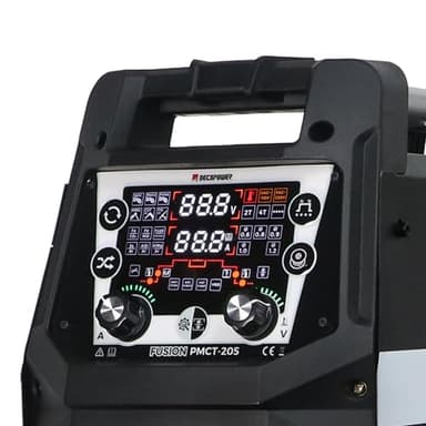Decapower Multi Procede 200A 6 en 1 Poste a Souder Fil Fourré MIG MAG Pulse MMA HF TIG Decoupeur Plasma avec gaz sans gaz Multifonction soudure machine de découpe soudage (PMCT 205 PACK 3)