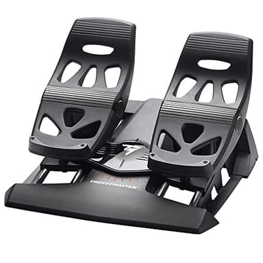 Thrustmaster TFRP T.Flight Rudder Pedals – Palonnier de Simulation de Vol pour PS5, PS4, Xbox Series X|S, Xbox One & PC – Technologie S.M.A.R.T – Rail en Aluminium – Système de Freins Différentiels