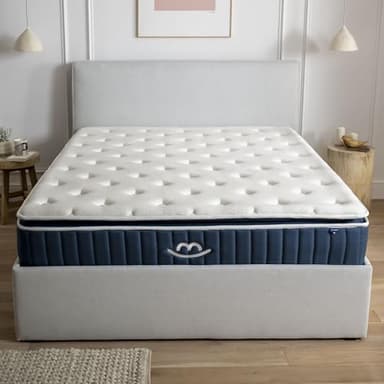 Morphea France Matelas Hybride Luxe 90x200 cm | Épaisseur 30cm | Victoria Élu Produit de l'Année 2025 | Soutien Ferme | Accueil Enveloppant | Mousse à Mémoire Forme & Ressorts Ensachés