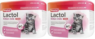 BEAPHAR – LACTOL – Lait maternisé pour Chaton en Poudre – Enrichi en DHA – Source de protéines de Haute qualité – pour Chaton Non sevré, Femelle gestante ou allaitante et Chat âgé ou Malade – 250 g