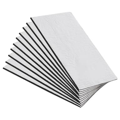 10 Pièces Tapis D'Isolation Acoustique Tapis de Voiture Isolant Autocollant Tapis Insonorisant pour Voiture Tapis D'isolation Phonique pour Isolation Phonique Étanche (245 x 185 x 4.5 mm)