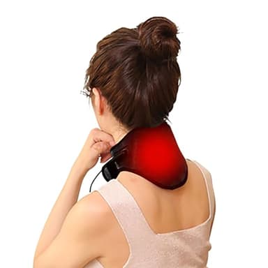 Minerve Chauffante Électrique USB Ceinture Compresse Chaude pour le Cou Thérapie Infrarouge Lointaine Protège De Cou Moxibustion Soulage Douleurs de Nuque 64 * 14 CM