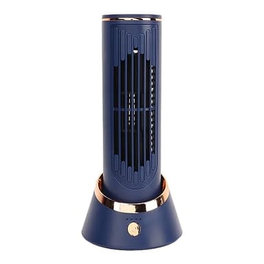 Yunir Ventilateur Tour sans Pales, Portable et Silencieux, 5 V, 2 A, 4 000 MAh, Large Gamme, 3 Vitesses, Type C, avec Câble de, pour Dortoir, Bureau, Bureau