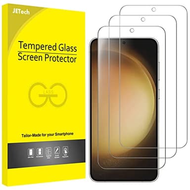 JETech Verre Trempé pour Samsung Galaxy S23 5G 6,1 Pouces, Compatible ID d'Empreinte Digitale, Film Protection d'Écran, HD Transparent, 3 Pièces