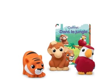 tonies Coffret Mes Premiers, dans La Jungle, Compatible Toniebox 1 & 2, Personnage Audio, boîte à Histoires Vendue séparément, 1 Ans et +