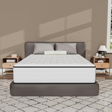 DEWINNER Matelas 140x200,Mousse 30 cm et Mousse A Mémoire Matelas,Parfait Soutien Haute Resilience Ultra Respirante,Matelas réversible à Deux Faces entièrement utilisables