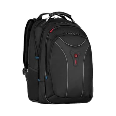 WENGER Carbon Sac à Dos pour Ordinateur Portable 17 Pouces, Système d’Organisation, 30 l, Femmes Hommes, Bureau Affaires Uni, Noir, 600637