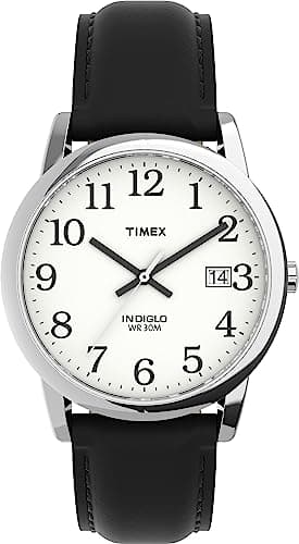 Timex Easy Reader 35 mm pour Homme avec Bracelet en Cuir