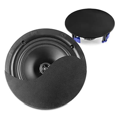Power Dynamics NCBT6B - Lot de 2 Haut-Parleurs de Plafond Bluetooth - Noir, 6,50 Pouces, 60 Watts, Design Élégant, Enceintes Public Address, Idéal pour Les Bars, Magasins, Restaurants…