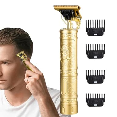 Tondeuse à cheveux électrique sans fil pour homme | Tondeuse à cheveux multifonction avec 4 peignes de limite | Tondeuse de précision | Kit de tondeuse à cheveux portable pour homme