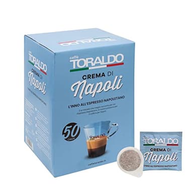 Toraldo Capsules de Café, 44 mm, 50 Capsules de Crème de Naples, ESE