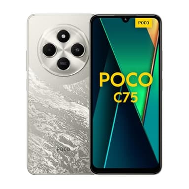 POCO C75 8GB 256GB Or, Smartphone Android, 2,0 GHz, écran de 6,88", Double caméra AI de 50 MP, Batterie de 5160mAh(Version Française + 2 Ans de Garantie)
