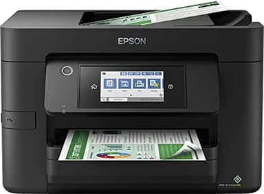Epson Imprimante WorkForce Pro WF-4825DWF, Multifonction 4-en-1 : Imprimante recto verso / Scanner / Copieur / Fax, A4, Jet d'encre couleur, Wifi Direct, Ethernet, Chargeur, Compact