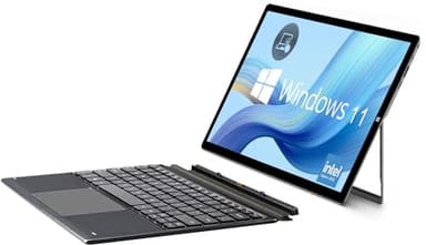 SZTPS Tablette Windows avec Clavier, Tablette Windows 11 Intel N4020,Ordinateur Portable 2 en1,écran Tactile HD avec Clavier Amovible 8 + 128 Go,Double WiFi 2,4 G et 5 G,Batterie 5000 mAh QWERTY