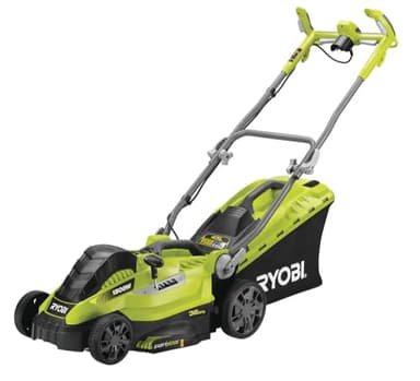 RYOBI Tondeuse Électrique 1500W RLM15E36H – Largeur Ø36cm, Bac Semi-Rigide 45L, Réglage Centralisé, Brancard Ajustable, Guidon Ergonomique – Idéale Pelouse Jusqu’à 500m²