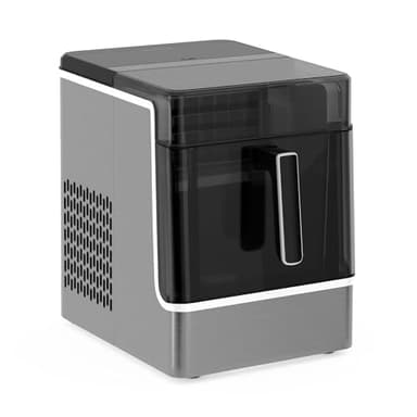 Klarstein Machine à Glaçons - Acier Inoxydable, 23 kg/24 h, 32 Glaçons/Cycle, Nettoyage Auto, Panneau de Commande, Alerte Niveau d'Eau, Design Moderne, Acier inoxydable
