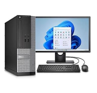 Ordinateur de Bureau Windows 11 24h2 (Pro), Intel i5, 8 Go RAM, 240 Go SSD, Wi-FI, Moniteur LCD 22 Pouces, Clavier et Souris, Open Office 2024, Reconditionné, Compatible