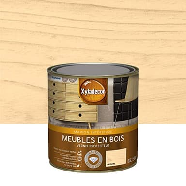 Xyladecor Vernis protecteur pour les meubles intérieurs en bois - aspect satin incolore 0,5 L