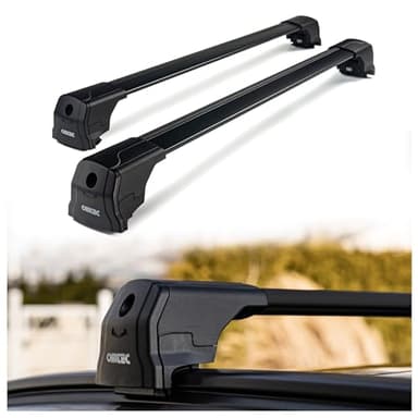 CHROMEMASTER Galerie de Toit, Barres de Toit ; Compatible avec Renault Kadjar 2015-2022 ; pour Le Transport de Coffre de Toit, de Porte-vélos, D’échelles | Structure en Aluminium Durable