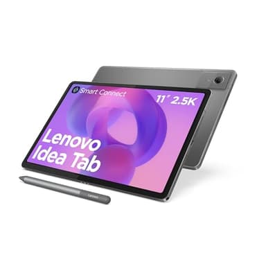 Lenovo Idea Tab Tablette | Écran LCD 11" 2,5K 16:10 | MediaTek Dimensity 6300 | 8 Go de RAM | Mémoire 128 Go | Android 15 | Gris Luna | avec Stylet