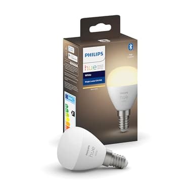 Philips Hue White, ampoule LED connectée Luster E14, compatible Bluetooth, fonctionne avec Alexa, Google Assistant et Apple Homekit