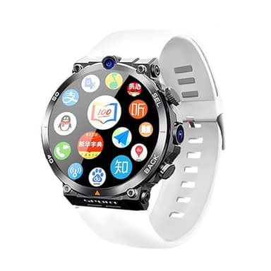 Montre Intelligente Avec Carte SIM 4G, Réponse/passer Un Appel, Fonction NFC Double Caméra HD, Positionnement En Temps Réel WIFI + LBS + GPS Intégré, Batterie De Montre 900 MA, Écran Rond De 1,39", Ca