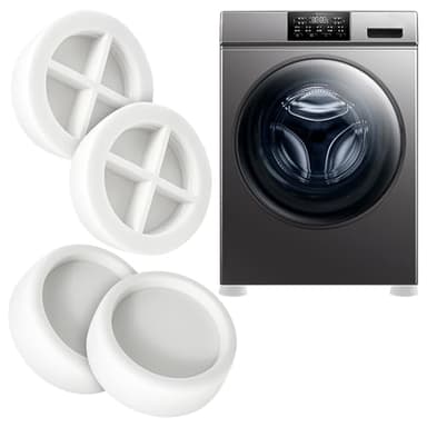 Xpieoyrm Patin Machine à Laver, Lot de 4 Patins Anti Vibration pour machine à laver, Amortisseurs de Pieds Antidérapant, Amortisseurs Antivibration pour Machines à Laver Séchoirs et Meubles