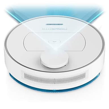 Rowenta X-Plorer Serie75 Aspirateur robot, Navigation précise personnalisée, Aspire et lave, Kit animal et allergie, Filtre haute efficacité, Connectivité WiFi, App compatible assistant vocal RR7687WH