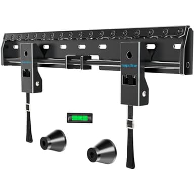 Supcline Support Mural TV sans Goujon pour écrans 26-65 Pouces Jusqu'à 70KG, Placo Fixation Murale TV Sec sans Trou Percé, VESA Max 400x400mm, Support Television Mural à Profil Bas, Install Facile
