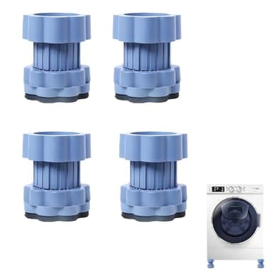 Lot de 4 coussinets de rehaussement universels pour socle de machine à laver, tapis anti-vibration, amortisseur de vibrations réglable, protection contre les vibrations, amortisseur de vibrations