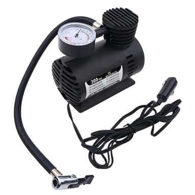 Pompe électrique 12 volts pour voiture 300 PSI Mini compresseur d'air portable Pompe à pneu électrique pour vélos de football, voitures, motos, tricycles, pneus électriques