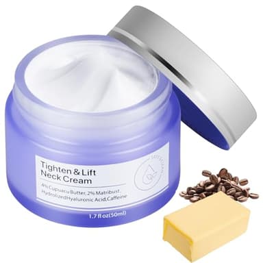 LOPHE Crème Raffermissante Cou et Décolleté, Hydratante Anti-âge pour le Cou Crème Relachement Cou pour Resserrer la Peau Affaissée, Lift Neck & Decollete Réduit Les Rides & Les Lignes Du Cou, 50ml