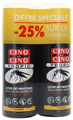 Cinq sur Cinq spray Tropic lotion anti-moustiques lot de 2x75ml