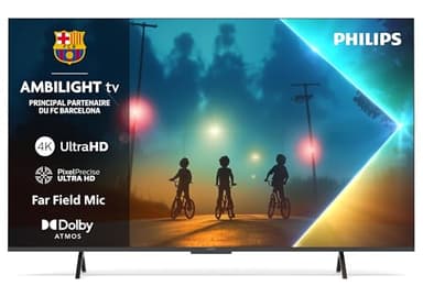 Philips Ambilight 65PUS8200 4K LED Smart TV - Écran 65 Pouces avec Plateforme Pixel Precise Ultra HD, Titan OS et Son Dolby Atmos, Compatible Alexa et Assistant Vocal Google