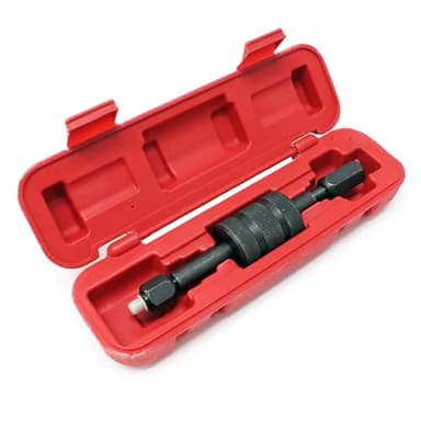 Wiltec Extracteur d’injecteur Diesel CDi - 300 x 85 x 70 mm/avec M8x0,75 / M12x0,75 / M14x1,5 - Outillage Marteau coulissant télescopique arrache-injecteurs Démontage