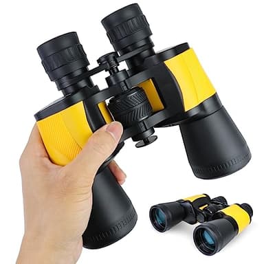 Jumelles puissantes 20 x 50 pour Adultes et Enfants, durables, imperméables, HD, Professionnelles, avec Grand Objectif Transparent BAK4 FMC Porro Prisme pour Observation des Oiseaux, Voyage, Chasse