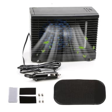 Climatiseur portable pour voiture et bureau, ventilateur de refroidissement, 12 V, réservoir d'eau froide