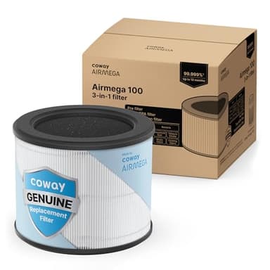 Coway Airmega Lot de 100 filtres de rechange pour purificateur d'air HEPA et filtre désodorisant