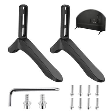 Pieds de Support TV Universels Pied de Tele de Rechange en Plastique LCD LED OLED de 32 à 65 Pouces Soporte Universal Para Televisores Compatible Con TCL, Xiaomi, Sharp, Samsung, LG, Sony y Hisense