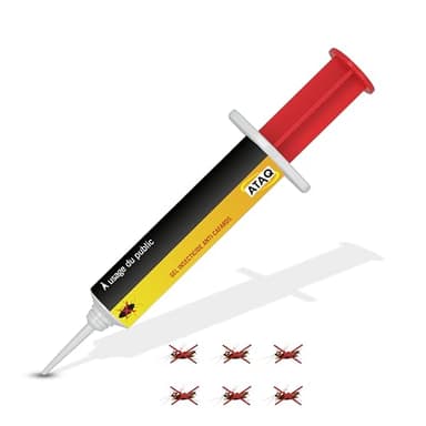 ATAQ - Gel Appât 10g Anti Cafards Puissant Professionnelle - Blattes - Insecticide - Éradicateur Efficace - Élimine Rapidement les Cafards – Formule professionnelle - résultat rapide