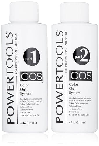 POWERTOOLS - Original COS Colour-Out System, Décoloration des Cheveux, Enlève les Colorations Semi-Permanentes et Permanentes, Cheveux Décoloration sans Ammoniaque, Décolorateur des Cheveux - 2x118 ml