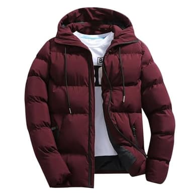 Doudoune Hiver Homme Veste Slim Fit à Capuche Chaud Vestes Parka Manteau Chaud pour Homme Vestes Décontracté Parka Hommes Parkas Veste Hommes Grande Taille