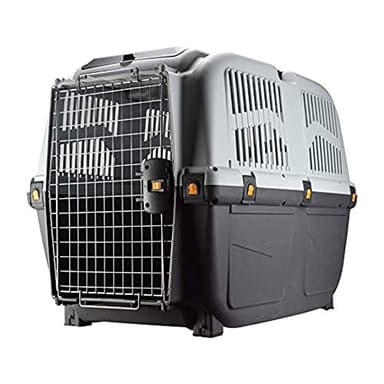 Trixie Cage de Transport Skudo Chien/Chat en Plastique Rigide pour Voyage en Avion ou Voiture M/L Taupe/BIS 1 Unité