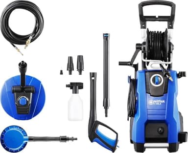 Nilfisk Nettoyeur Haute Pression E 145 Bars + Nettoyeur de Sols et Murs + Brosse + Déboucheur de canalisation (2100 W) 128471191