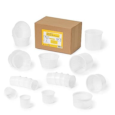 AlcoFermBrew Lot de 20 moules à fromage - Paniers pour faire des ricotta, des fromages à pâte molle