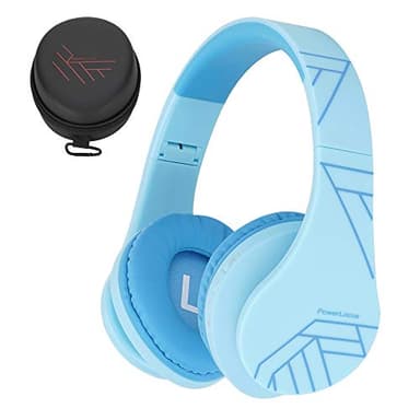 PowerLocus Casque Bluetooth Enfant P2 - Audio avec Volume Limité à 85db, Écouteurs Sans Fil et Filaires, Pliable et Réglable, Confortable, avec Micro Intégré et Slot Micro SD