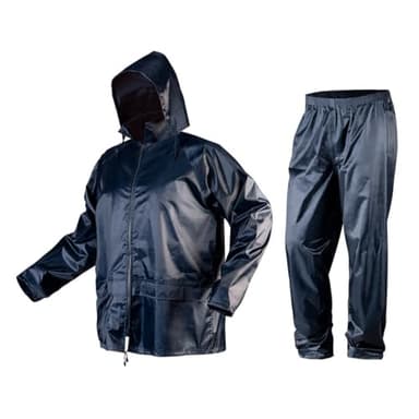 NEO TOOLS Combinaison de pluie Ultra-Lite pour hommes Femmes Manteau de pluie de protection imperméable avec pantalon 2 pièces Vêtements de pluie, ouvertures de ventilation - M-XXXL (M)